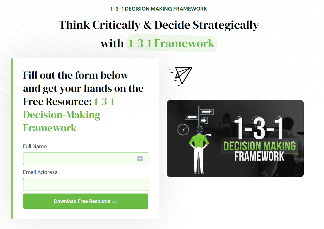 Don't Scale Prospecting Until You Clean Your Total Addressable Market (TAM) In Your CRM 5 Think Critically and decide strategically with 1 3 1 Framework