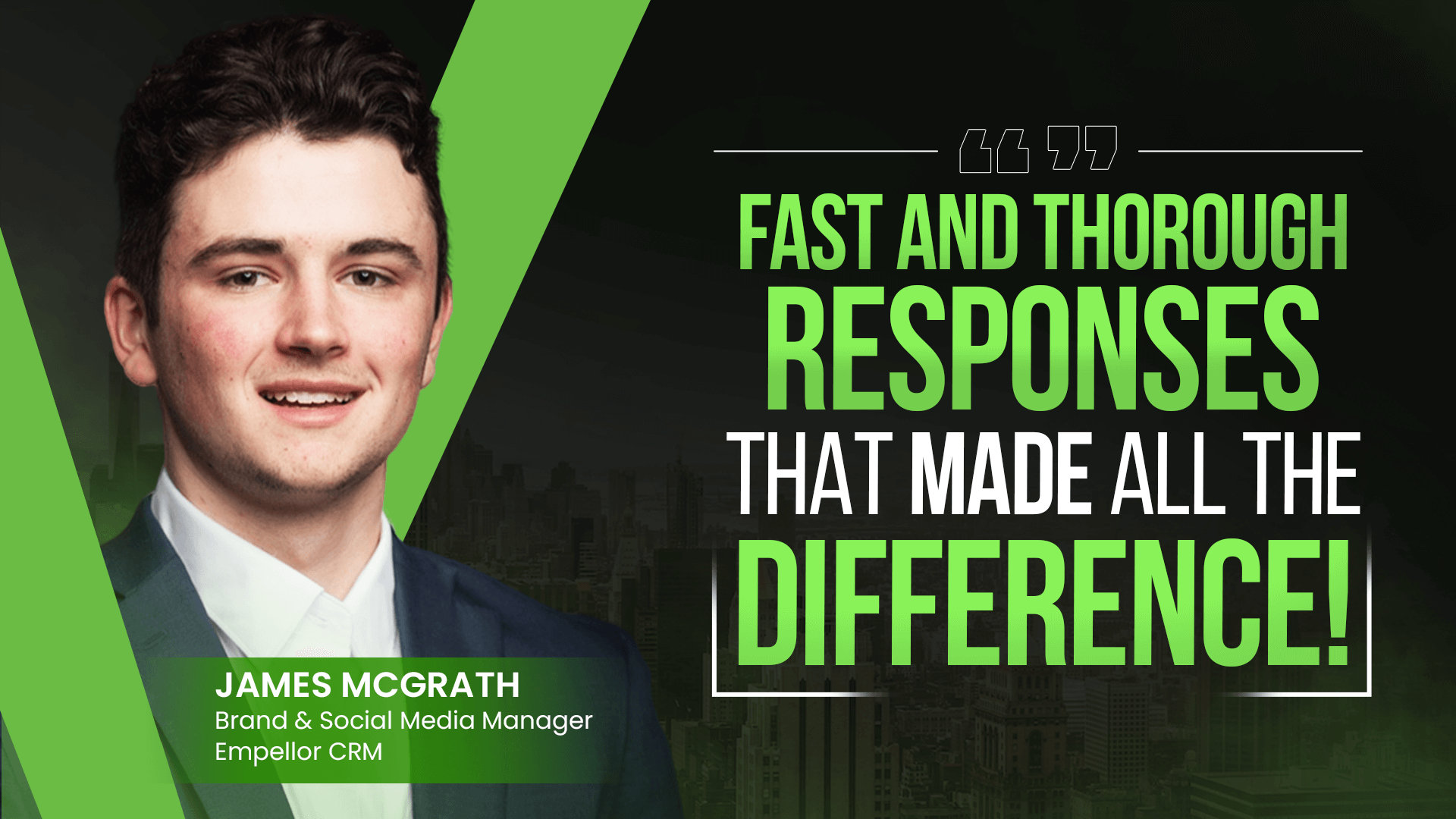 The Agency Fulfillment Shift: From Bottlenecks to Leverage 3 First and through responses that made all the difference. James Mcgrath