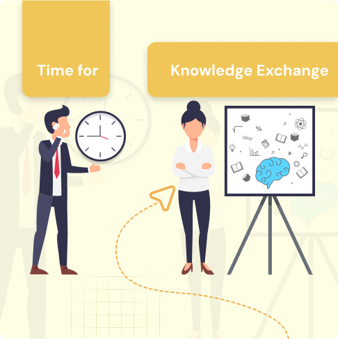 Time-for-Knowledge Exchange with a tangible "Sneak Peak".